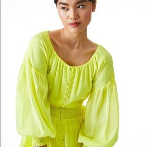 Alice + Olivia Kiara Puff-Sleeve Minidress Size 4 NWT